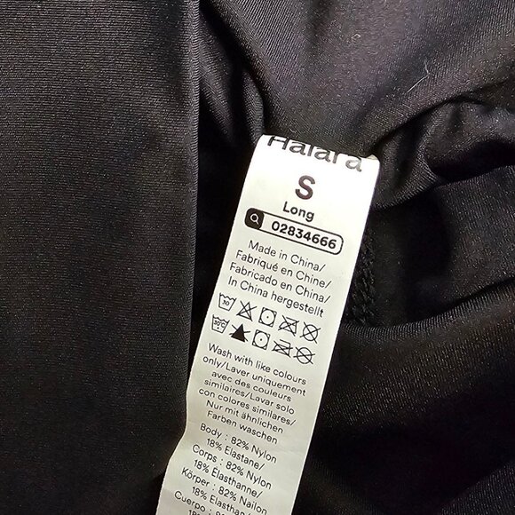 Halara Womens High Rise Athletic Shorts, Black, Long Length, Stretch, Size Small - Picture 5 of 6